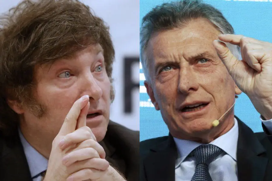 MACRI Y MILEI A SOLAS EN EL HOTEL LIBERTADOR