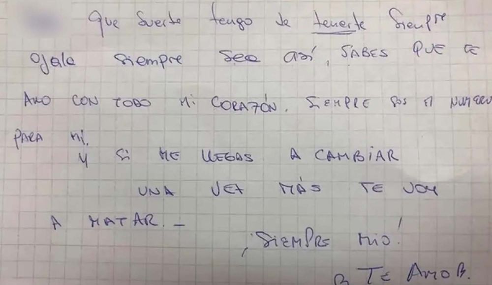 "SIEMPRE MIO" LE DIJO LA PROFESORA ACUSADA DE ACOSO EN UNA CARTA