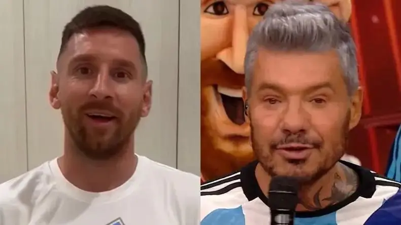 La emoción de Marcelo Tinelli al recibir un mensaje de Lionel Messi en vivo