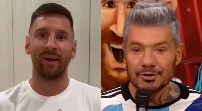 La emoción de Marcelo Tinelli al recibir un mensaje de Lionel Messi en vivo