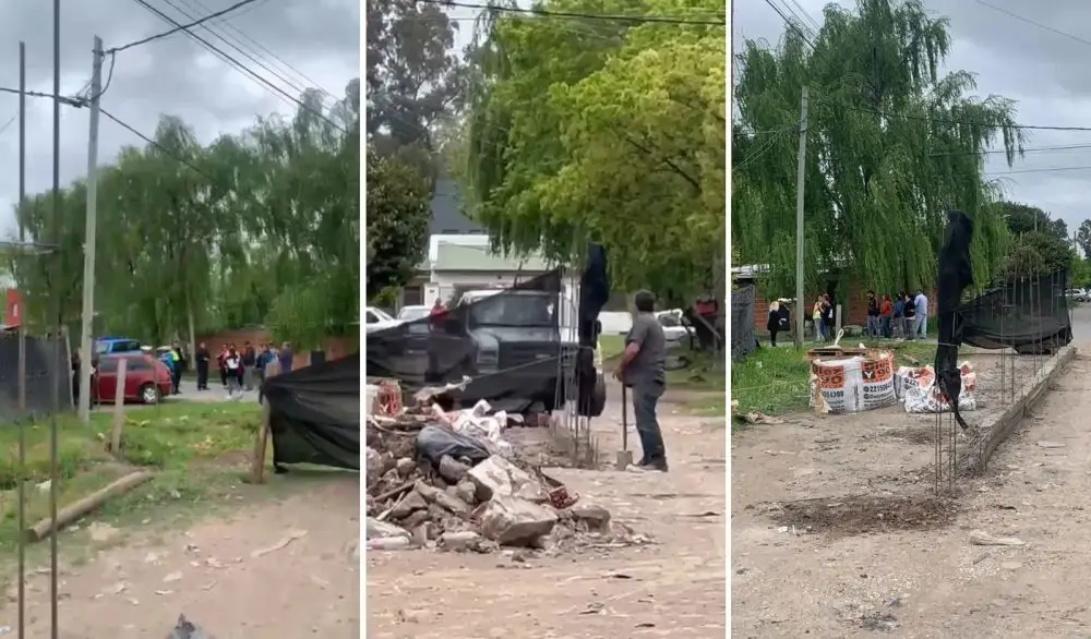 Un hombre usurpó parte de una calle de La Plata para construir su casa porque dice que 