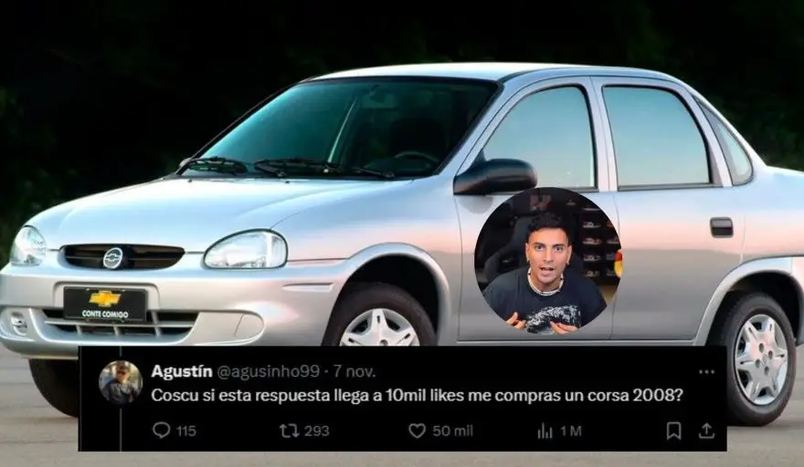 Coscu le va a comprar un auto a un seguidor