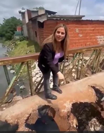 Concejal de Quilmes cuestionó el estado de un puente pero omitió mostrar el nuevo construido al lado